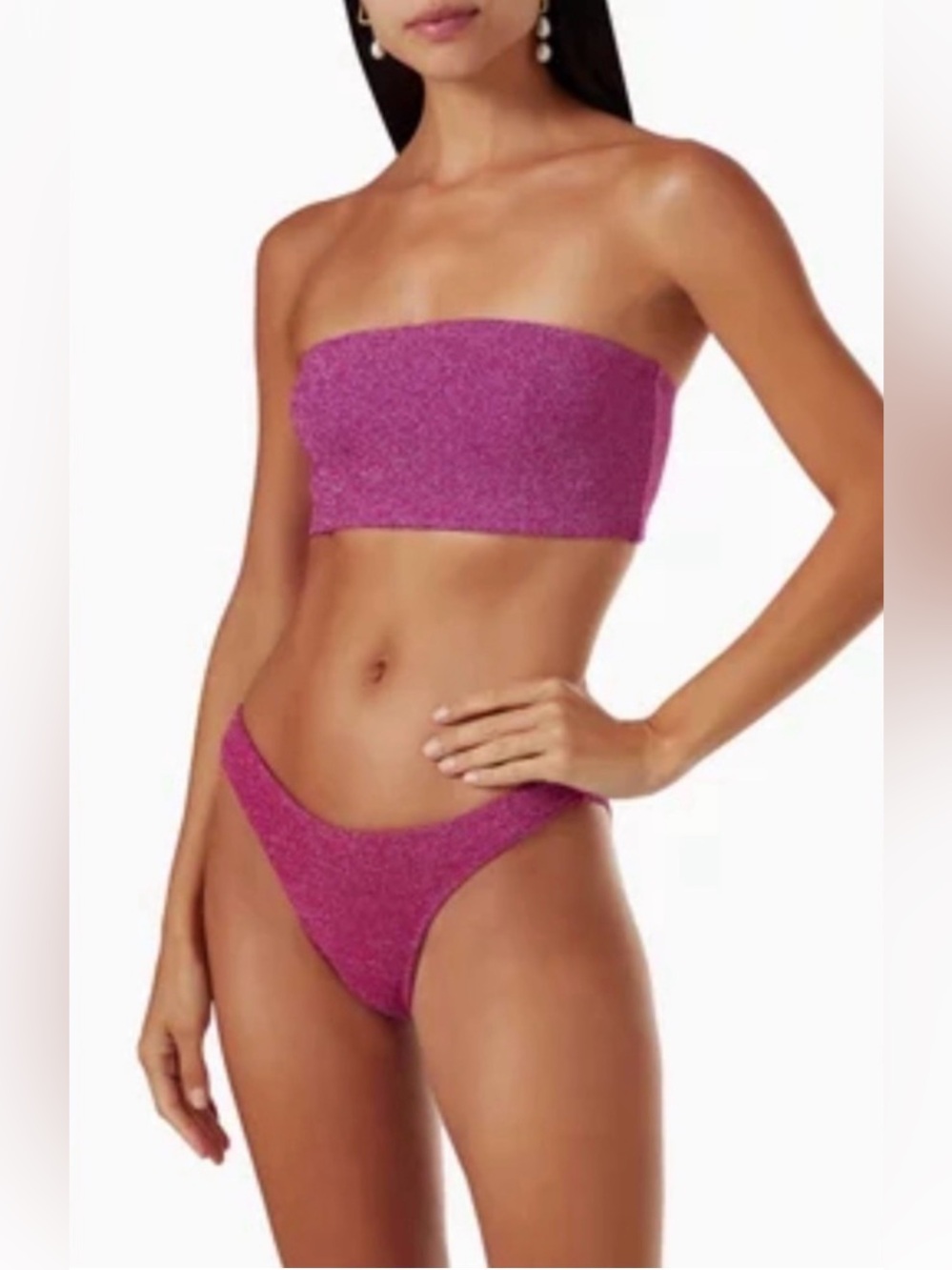 *42. Good American Sculpt Better Metallic Bikini Bandeau